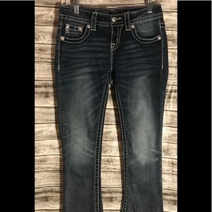 Miss Me jeans.  Size 25.  Mid rise boot cut.
